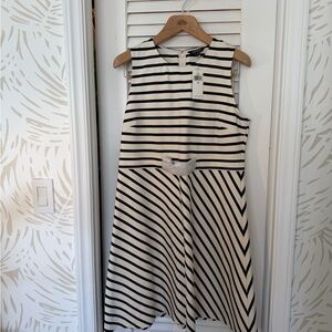 Lauren Ralph Lauren Black and White Striped Dress